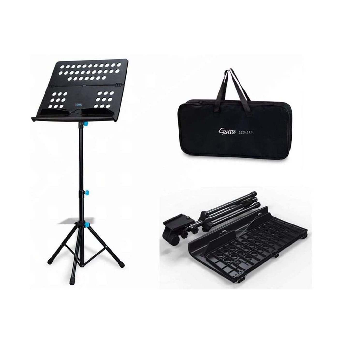 GUITTO GSS-01 FOLDING TRAVEL MUSIC STAND