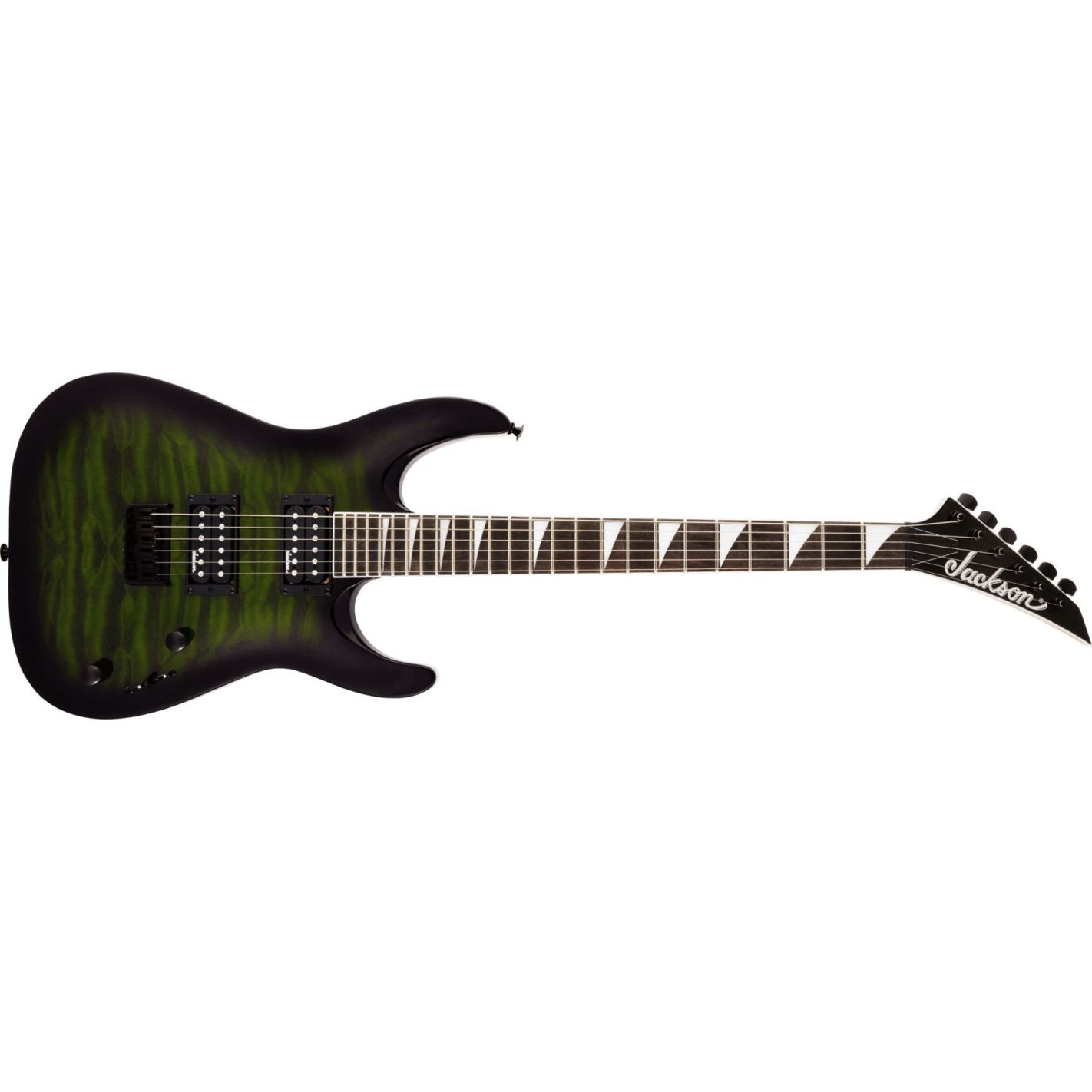 JACKSON JS32Q DKA HT DINKY TRANSPARENT GREEN BURST