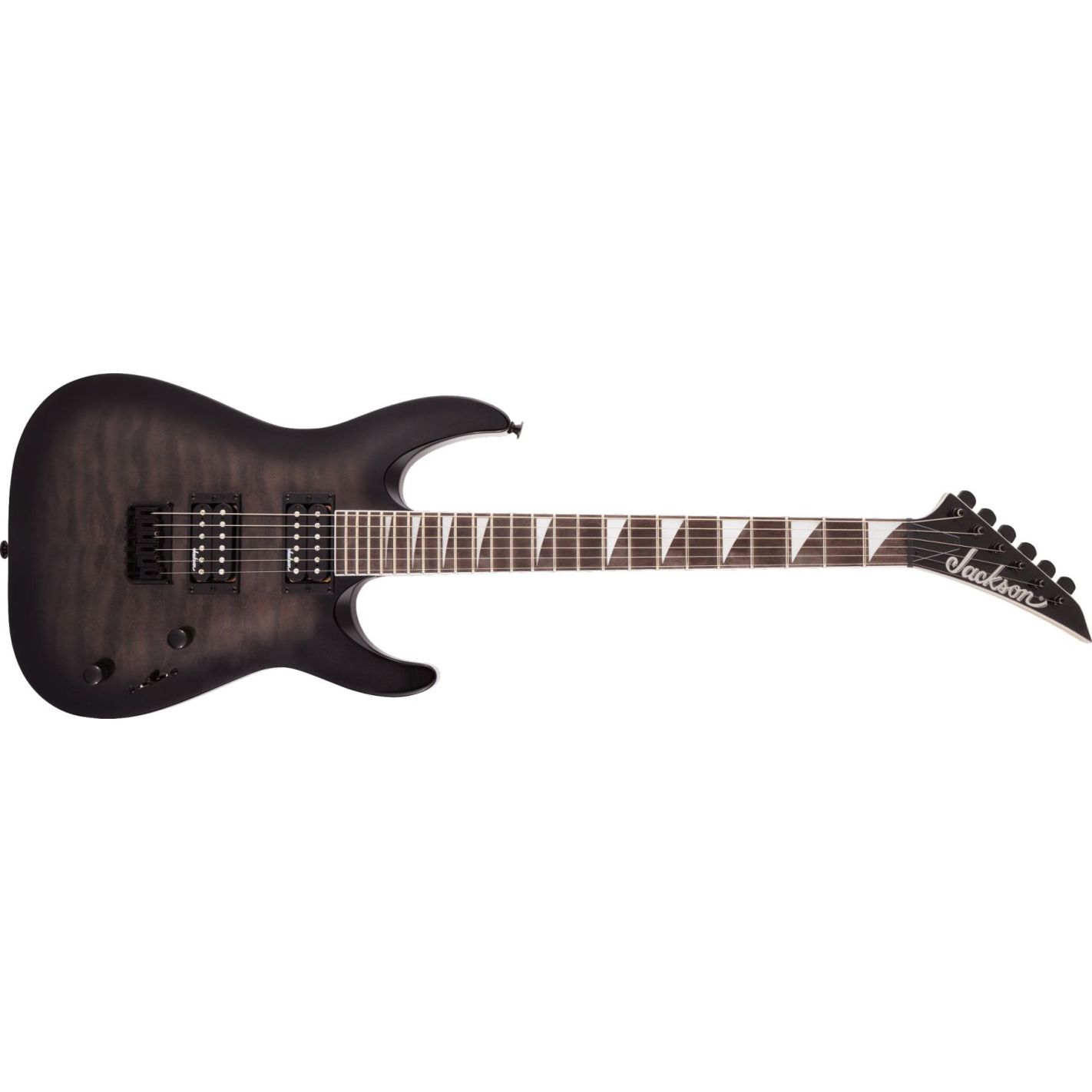 JACKSON JS32Q DKA HT DINKY TRANSPARENT BLACK BURST