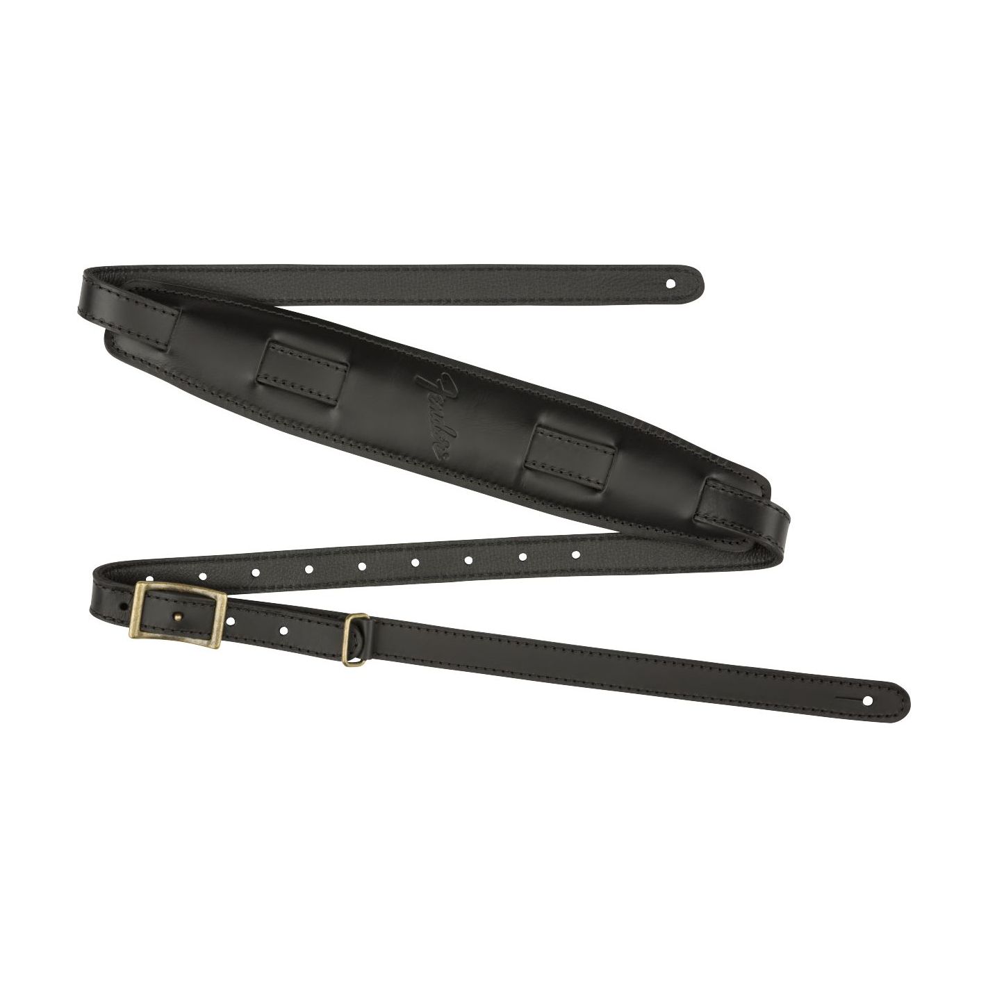 FENDER MUSTANG SADDLE STRAP BLACK