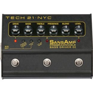 TECH 21 SANSAMP BASS DRIVER DI PROGRAMMABLE