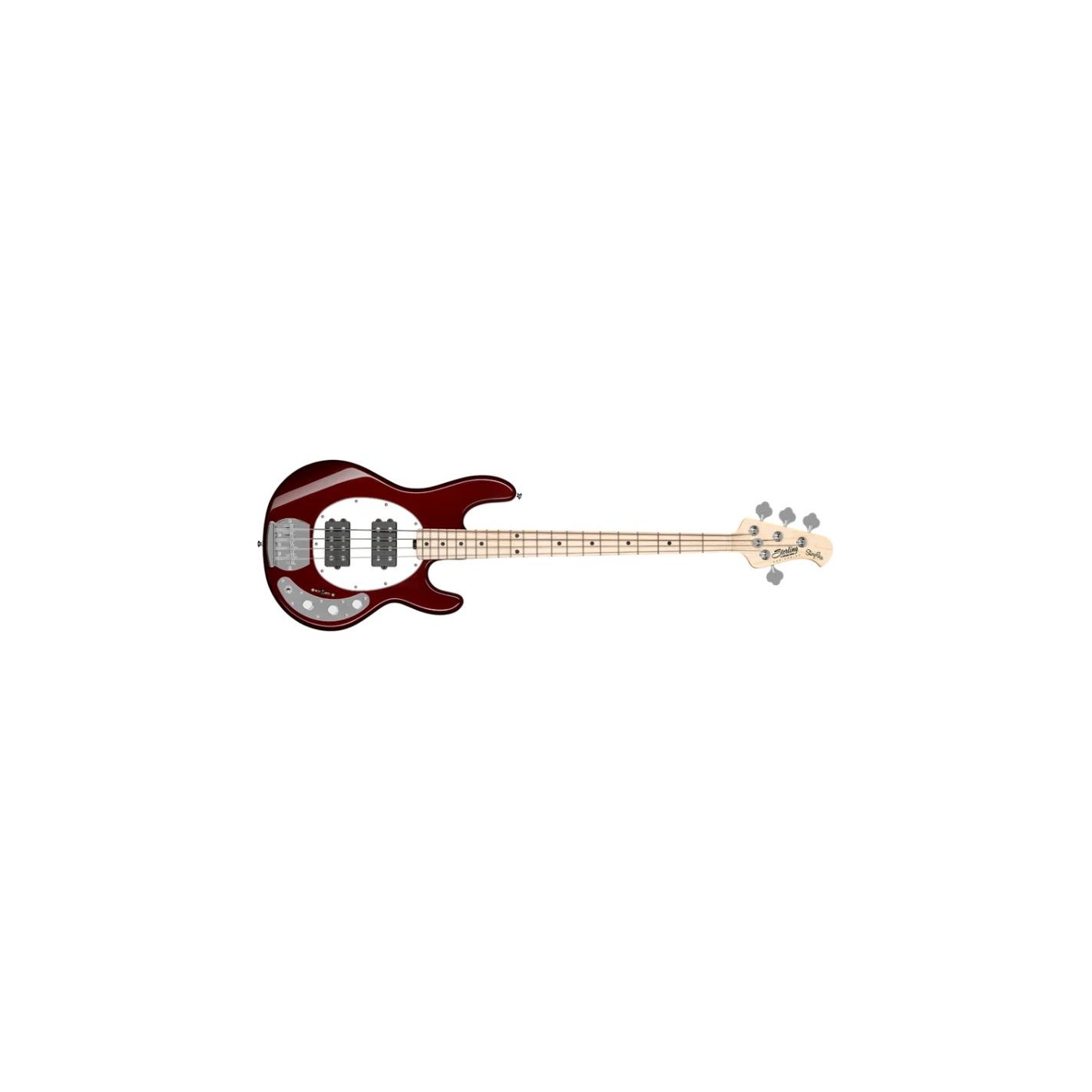 STERLING BY MUSIC MAN STINGRAY 4 RAY4HH CANDY APPLE RED