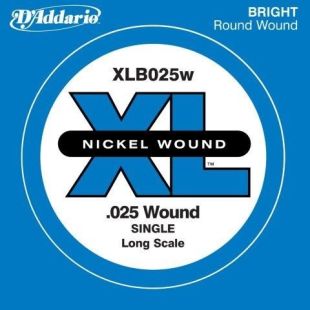 DADDARIO XLB025W BASS XL SINGLE STRING