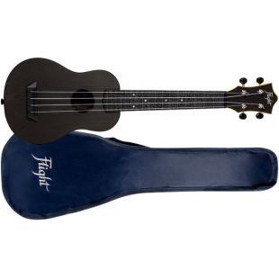 FLIGHT UKELELE SOPRANO TUSL-35BK TRAVEL CONCERT SCALE NEGRO