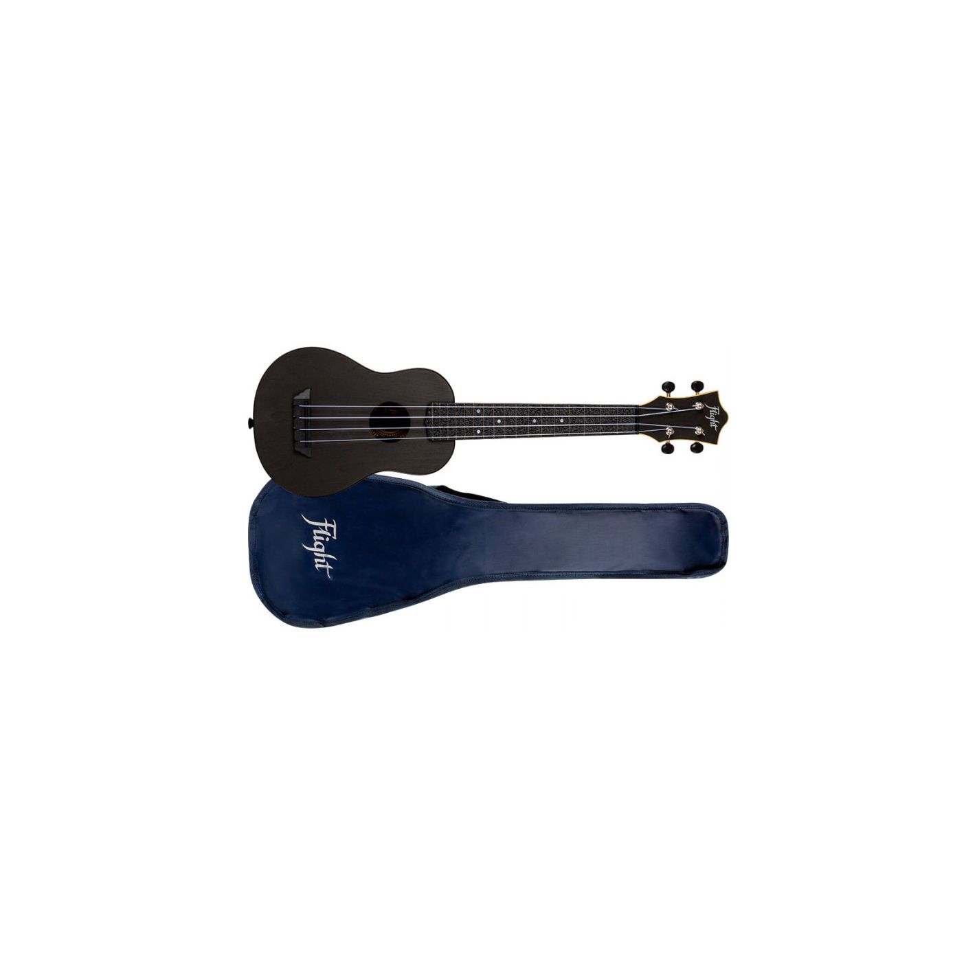 FLIGHT UKELELE SOPRANO TUSL-35BK TRAVEL CONCERT SCALE NEGRO