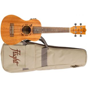 FLIGHT UKELELE CONCERT DUC-523CEQ DESIGNER ELECTROACUSTICO CAOBA
