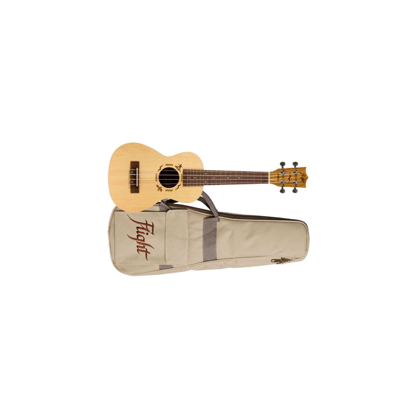 FLIGHT UKELELE CONCERT DUC-525 DESIGNER ABETO ZEBRANO