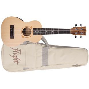 FLIGHT UKELELE CONCERT DUC-525EQ DESIGNER ELECTROACUSTICO ABETO ZEBR