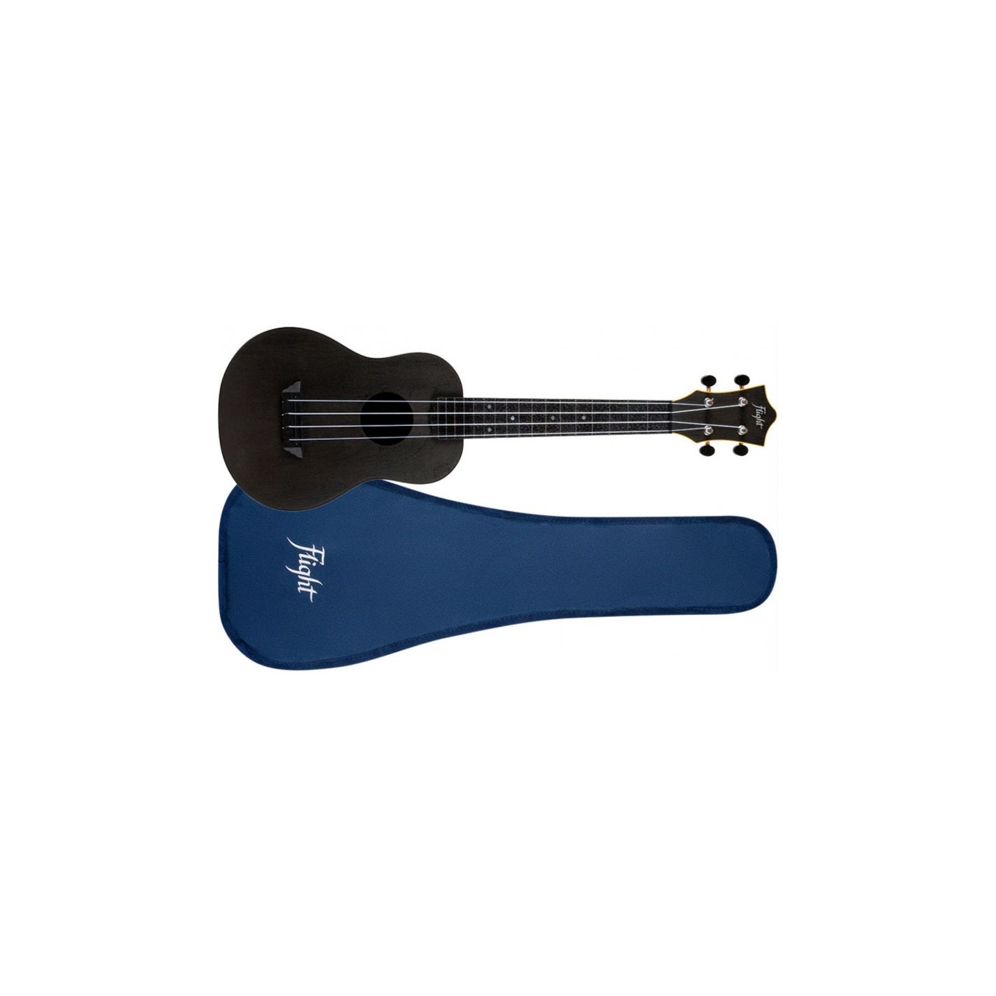 FLIGHT UKELELE CONCERT TUC-35BK TRAVEL NEGRO