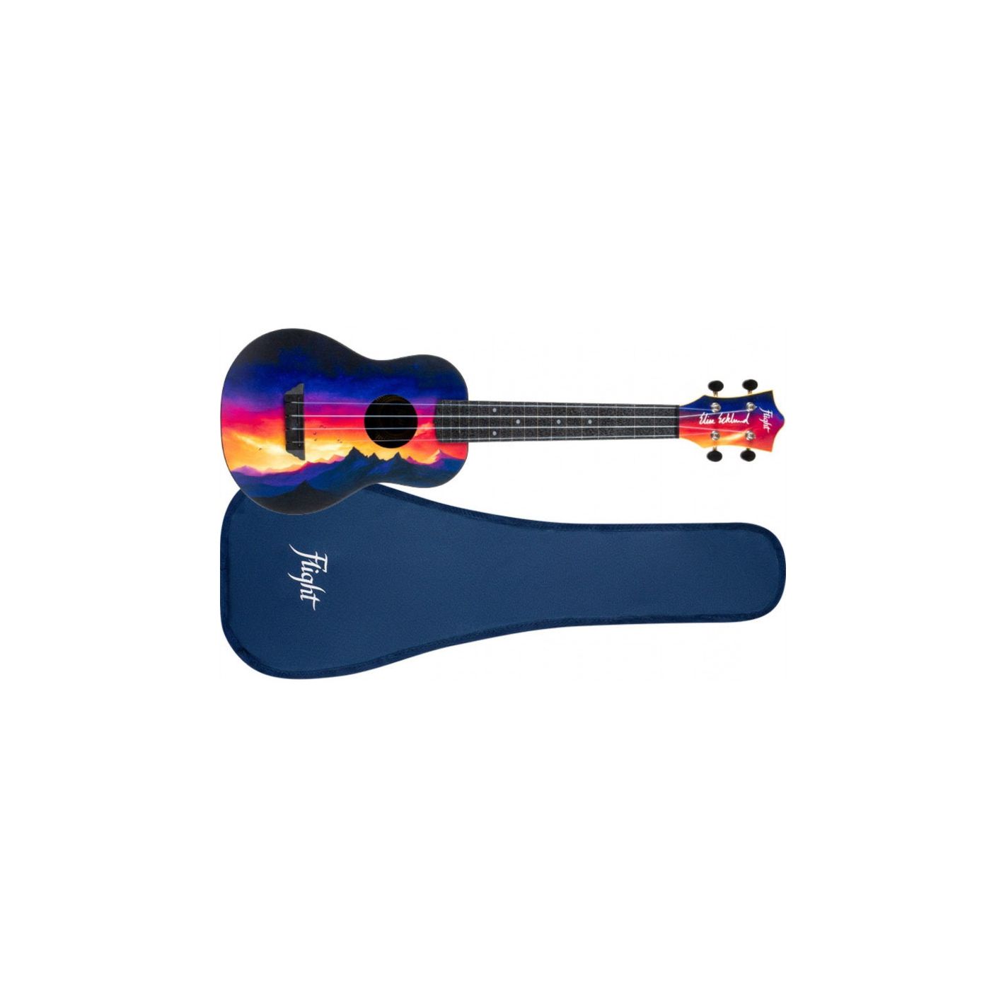 FLIGHT UKELELE CONCERT TUC-EE TRAVEL SUNSET ELISE ECKLUND SIGNATURE