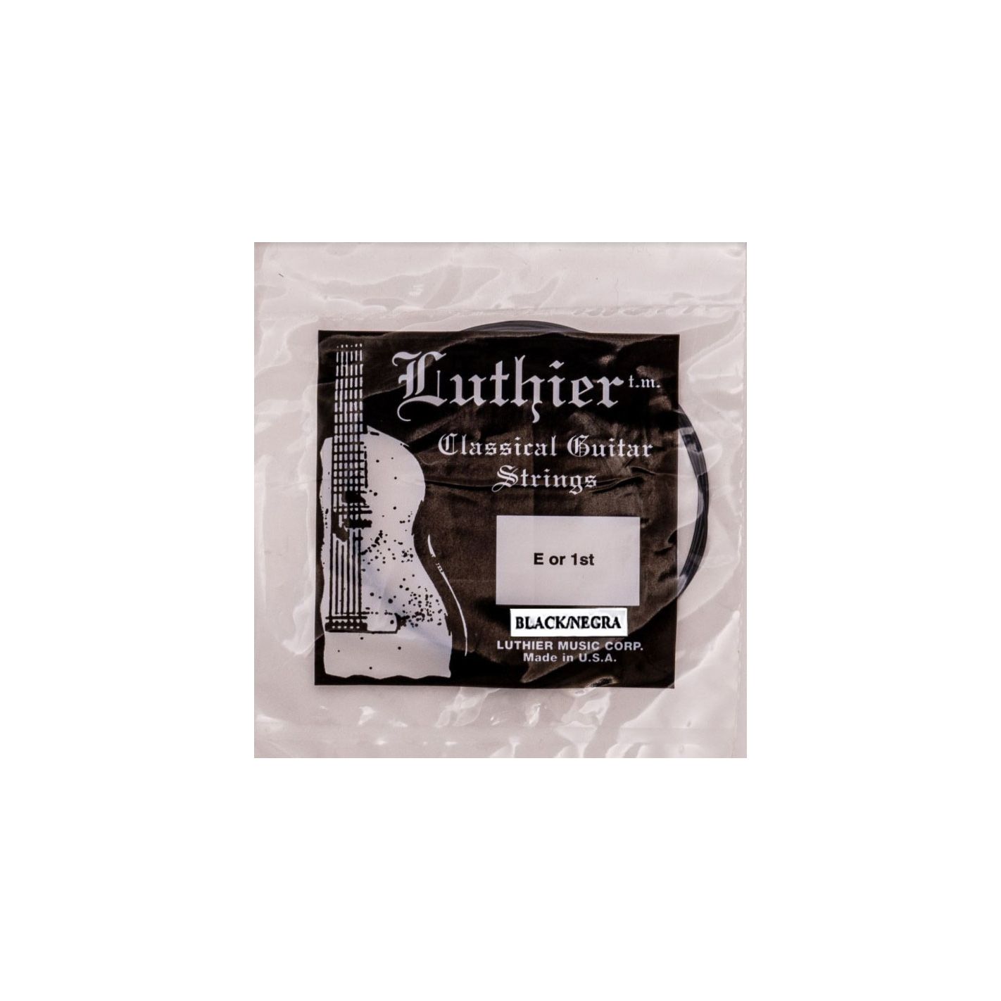 LUTHIER CUERDA 1ST NEGRA CLASICA LU-01BK