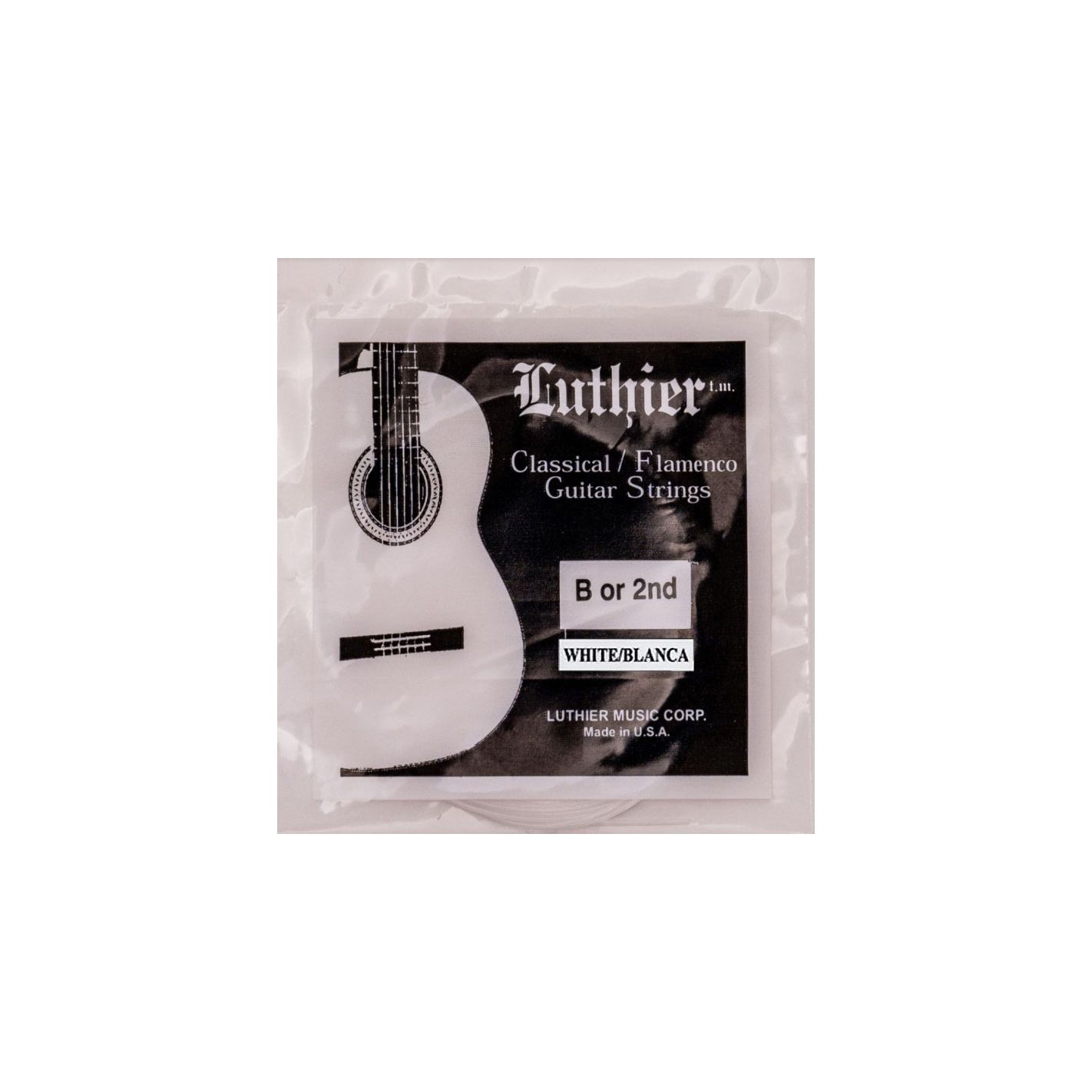 LUTHIER CUERDA 2ND BLANCA CLASICA LU-02WH