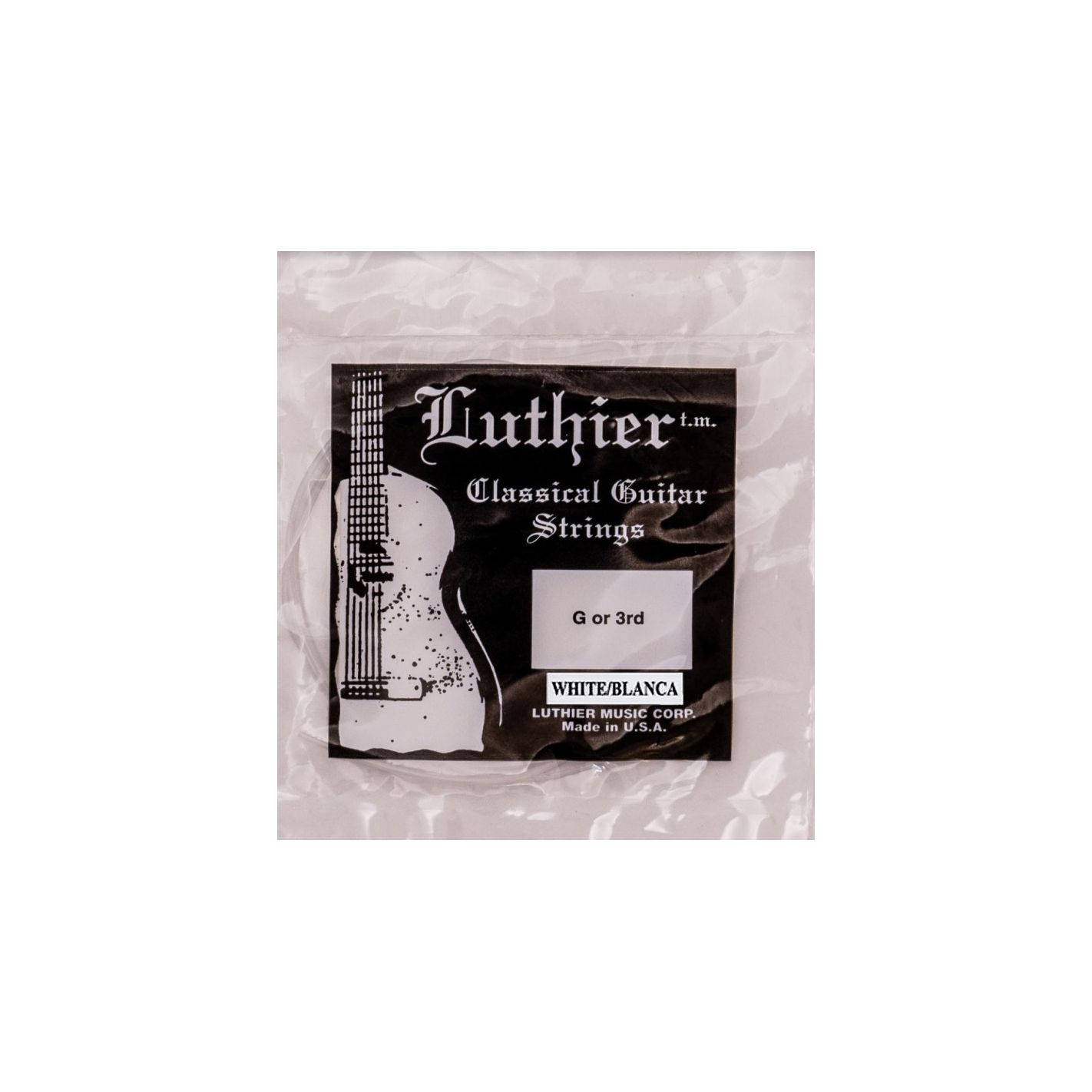 LUTHIER CUERDA 3RD BLANCA CLASICA LU-03WH
