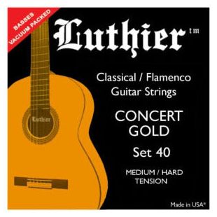 LUTHIER JUEGO CUERDAS 40 GUITARRA CLASICA LU-40