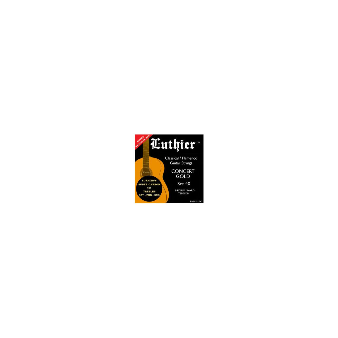 LUTHIER JUEGO CUERDAS 40 SUPER CARBON CLASICA LU-40SC