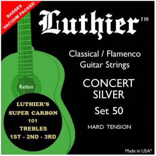 LUTHIER JUEGO CUERDAS 50 SUPER CARBON CLASICA LU-50SC