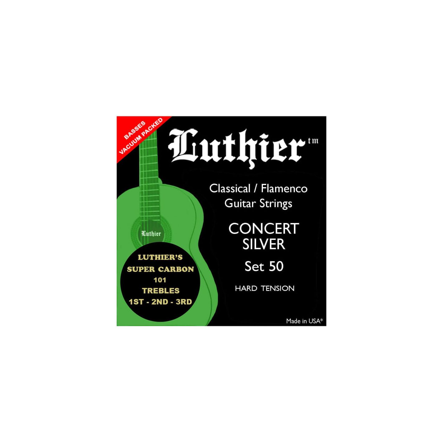 LUTHIER JUEGO CUERDAS 50 SUPER CARBON CLASICA LU-50SC
