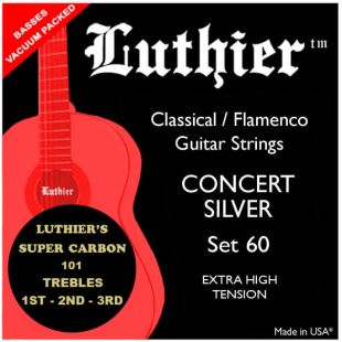 LUTHIER JUEGO CUERDAS 60 SUPER CARBON CLASICA LU-60SC