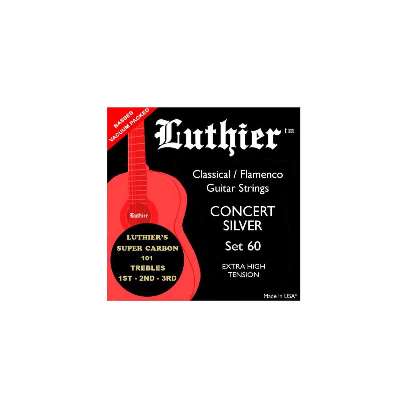 LUTHIER JUEGO CUERDAS 60 SUPER CARBON CLASICA LU-60SC