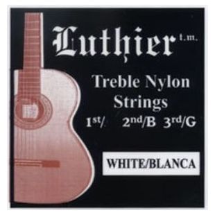 LUTHIER JUEGO CUERDAS PRIMAS BLANCAS LU-123WH