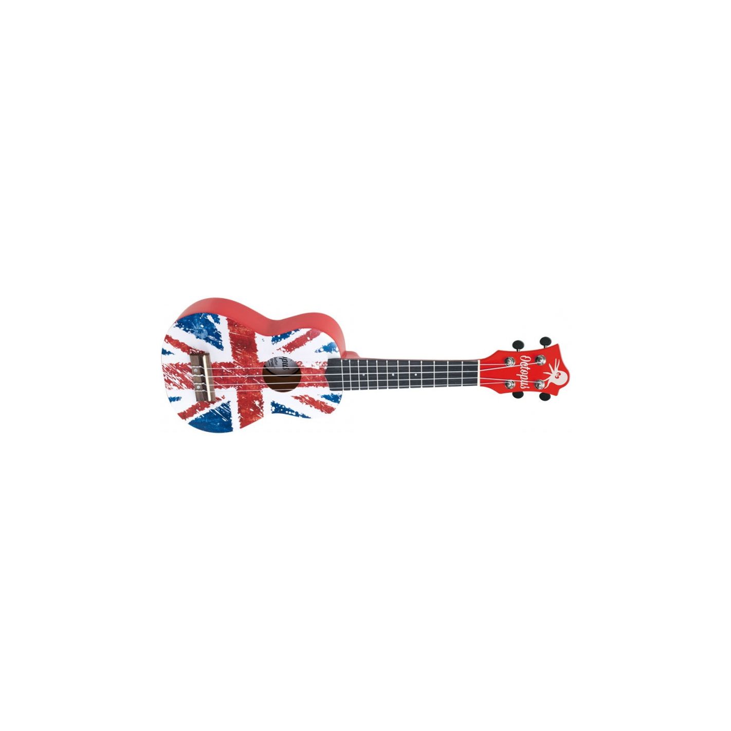 OCTOPUS UKELELE SOPRANO UK-205UJR UNION JACK ROJA