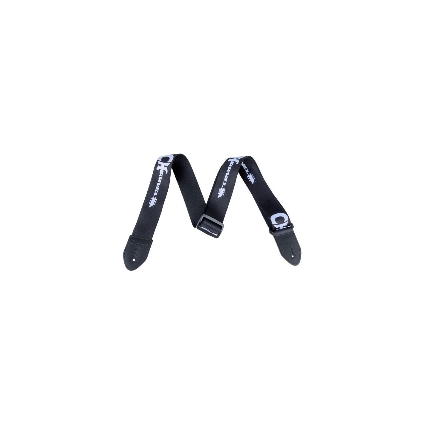CHARVEL STRAP CHARVEL LOGO BLK WHITE