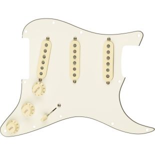 FENDER PRE-WIRED STRAT PICKGUARD TEX-MEX SSS PARCHMENT 11 HOLE