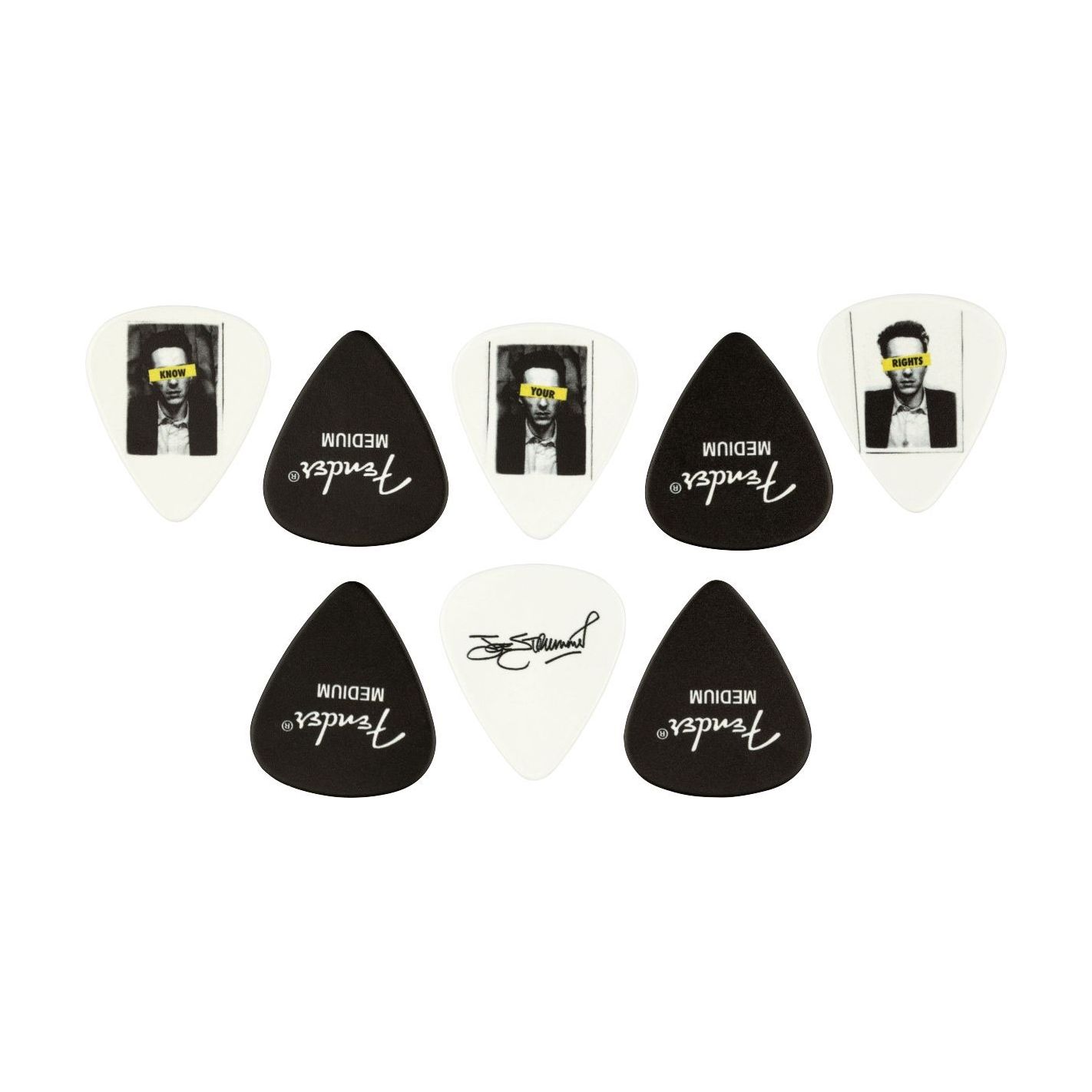 FENDER STRUMMER PICK TIN MED X8