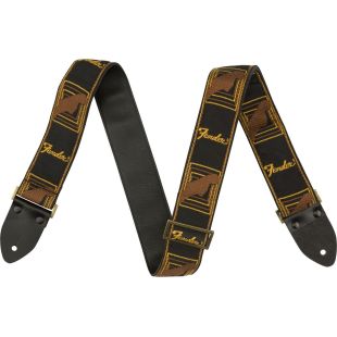 FENDER BLK YLW BRN LEGACY MONO STRAP