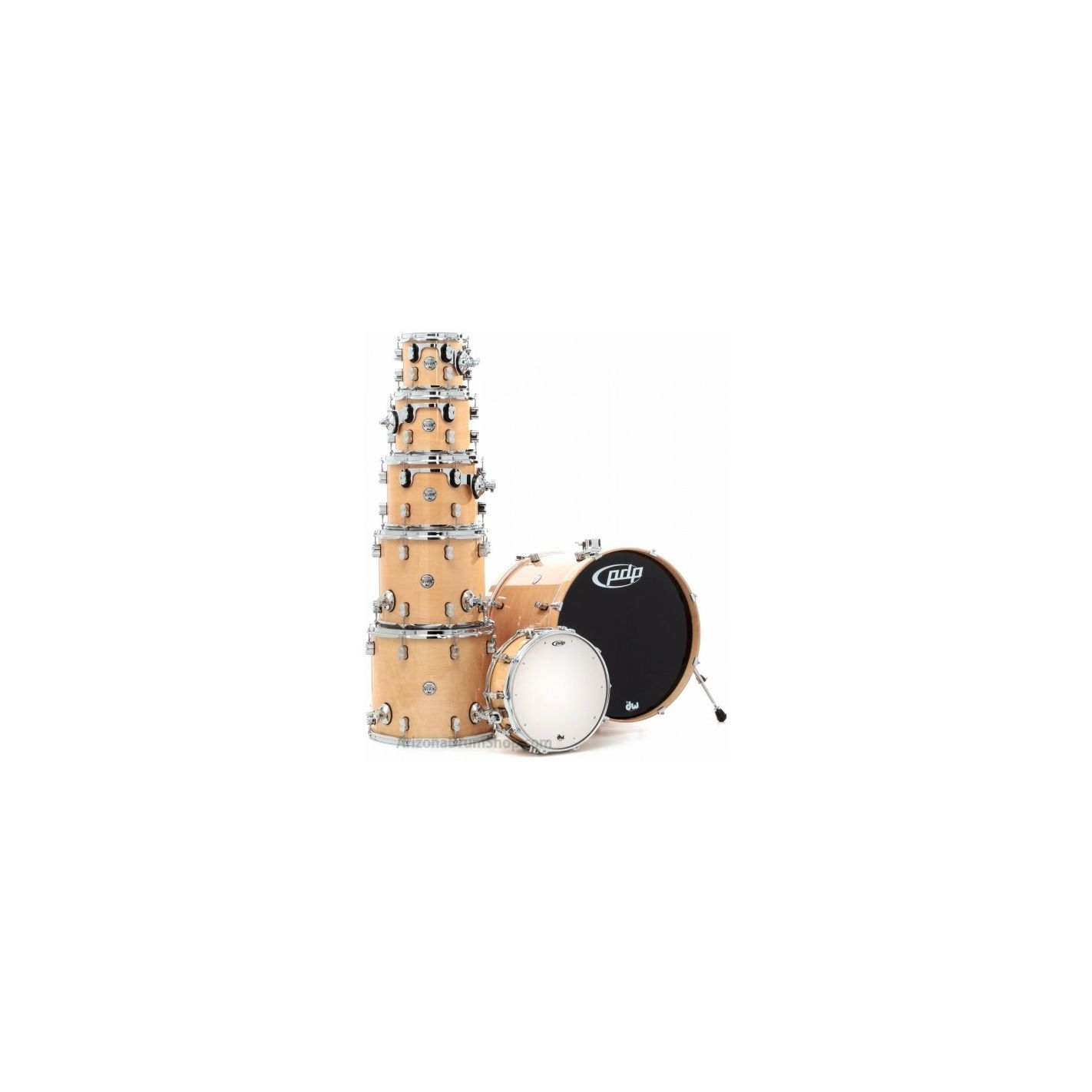 PDP SHELLSET CONCEPT MAPLE 7-PIECE KIT NATURAL