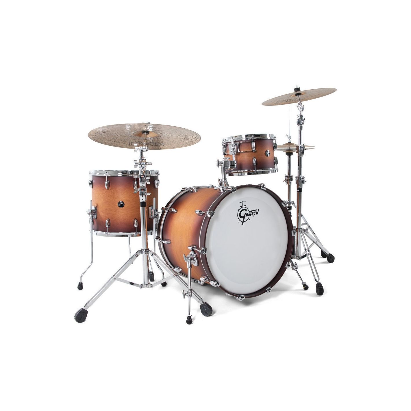 GRETSCH DRUMS SET DE CASCOS RENOWN MAPLE RN2-E823 SATIN TOBACCO BURST