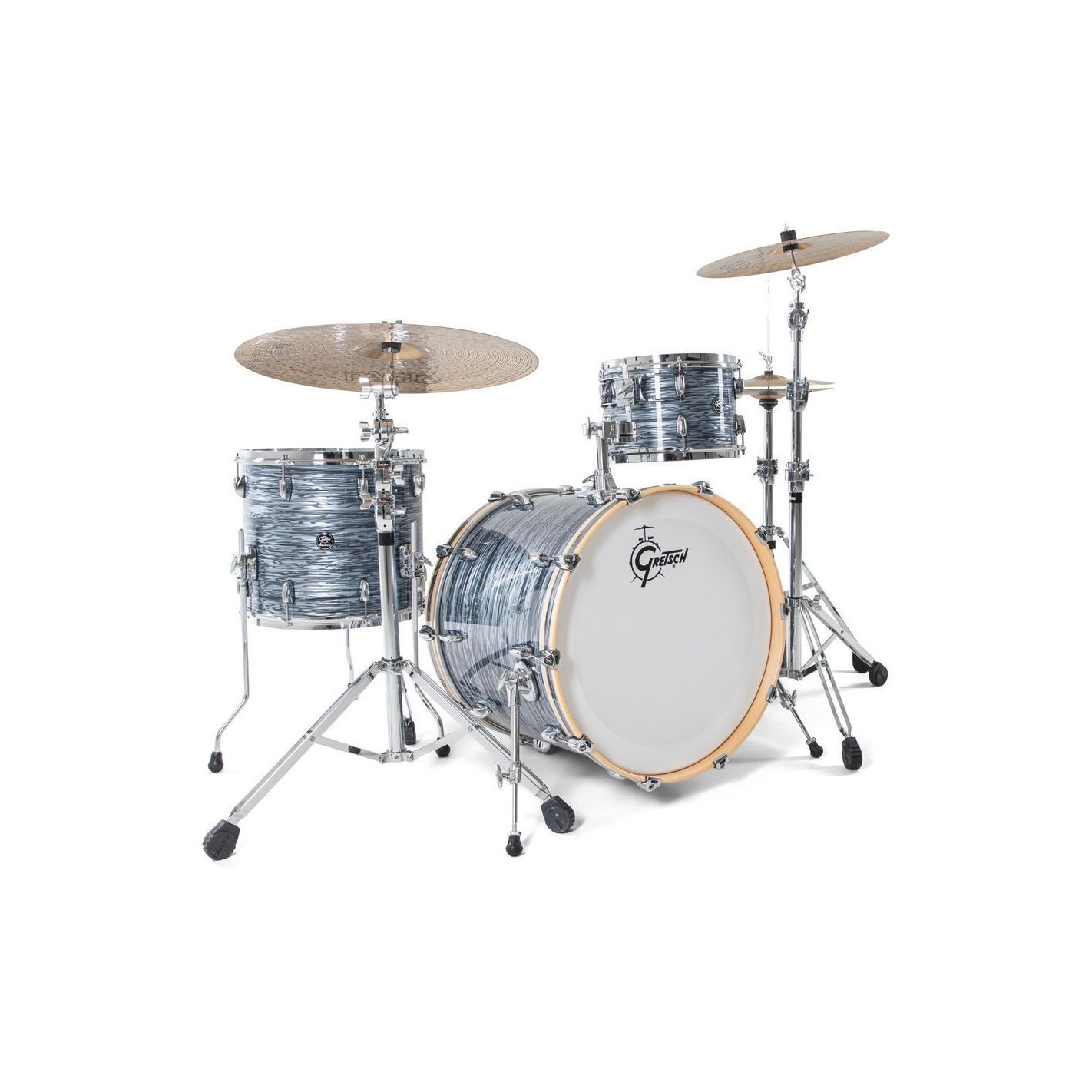 GRETSCH DRUMS SET DE CASCOS RENOWN MAPLE RN2-R643 SILVER OYSTER PEARL