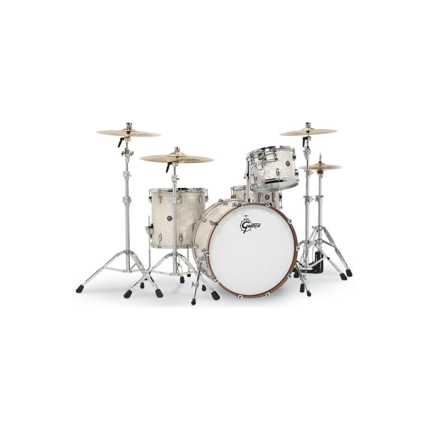 GRETSCH DRUMS SET DE CASCOS RENOWN MAPLE RN2-R643 VINTAGE PEARL