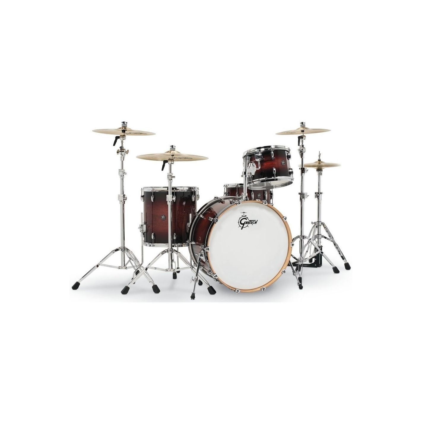 GRETSCH DRUMS SET DE CASCOS RENOWN MAPLE RN2-R643 CHERRY BURST