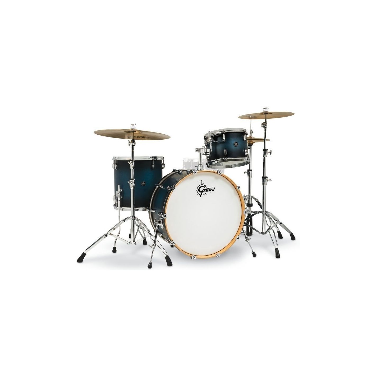 GRETSCH DRUMS SET DE CASCOS RENOWN MAPLE RN2-R643 SATIN ANTIQUE BLUE BURST