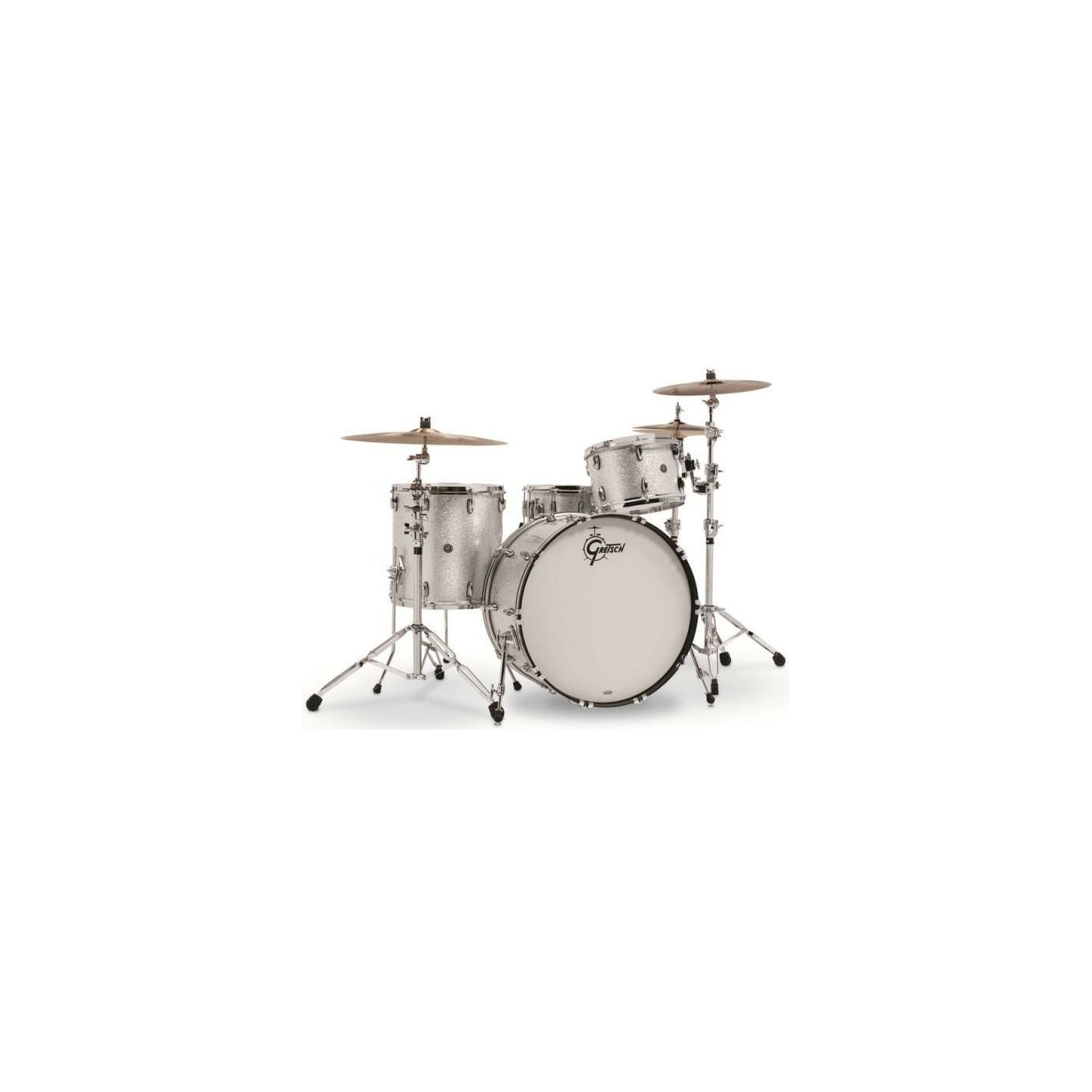 GRETSCH DRUMS SET DE CASCOS USA BROOKLYN GB-RC423 SILVER SPARKLE