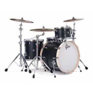 GRETSCH DRUMS SET DE CASCOS USA BROOKLYN GB-R443 NEGRO METÁLICO SATINADO