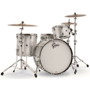 GRETSCH DRUMS SET DE CASCOS USA BROOKLYN GB-R443 SILVER SPARKLE