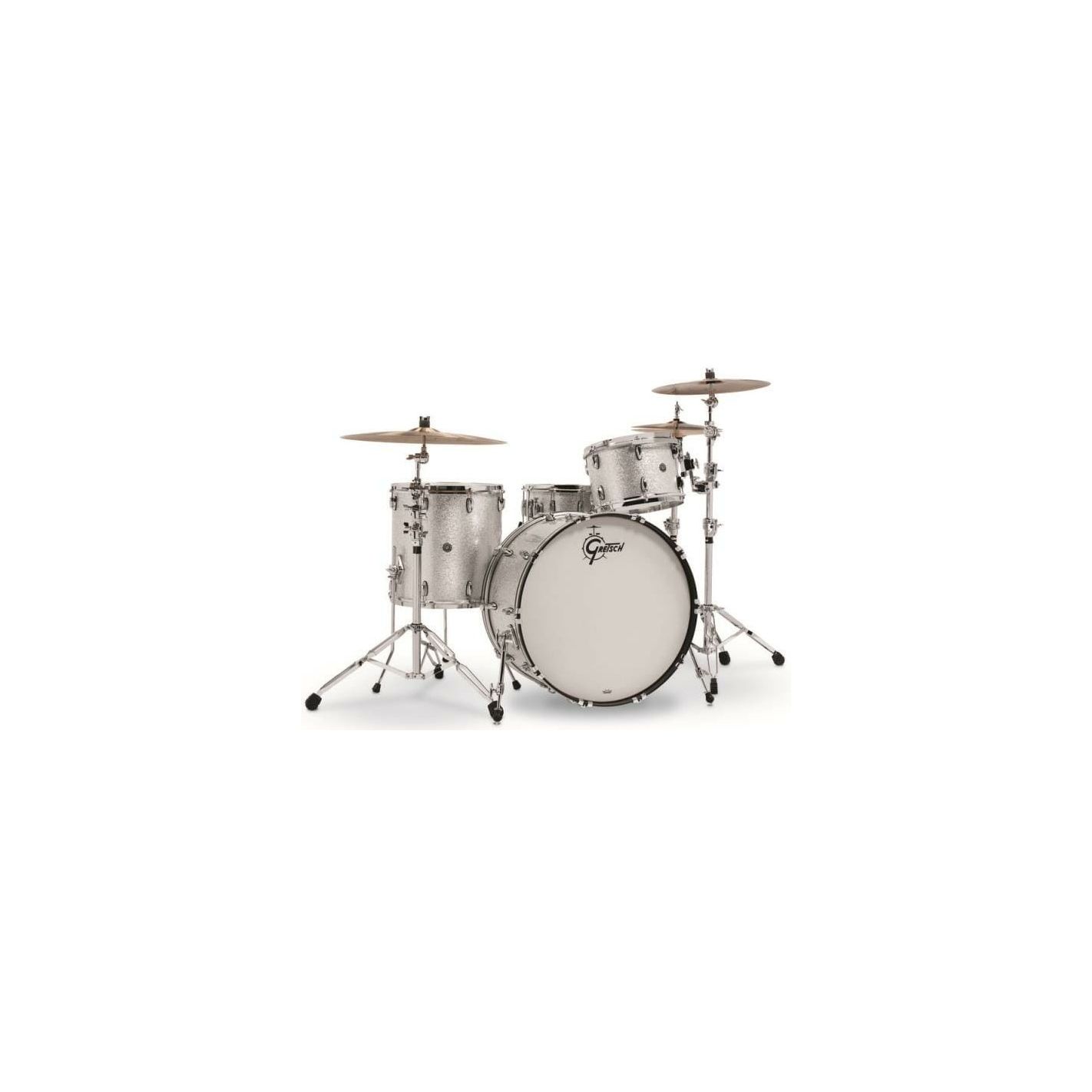 GRETSCH DRUMS SET DE CASCOS USA BROOKLYN GB-R443 SILVER SPARKLE