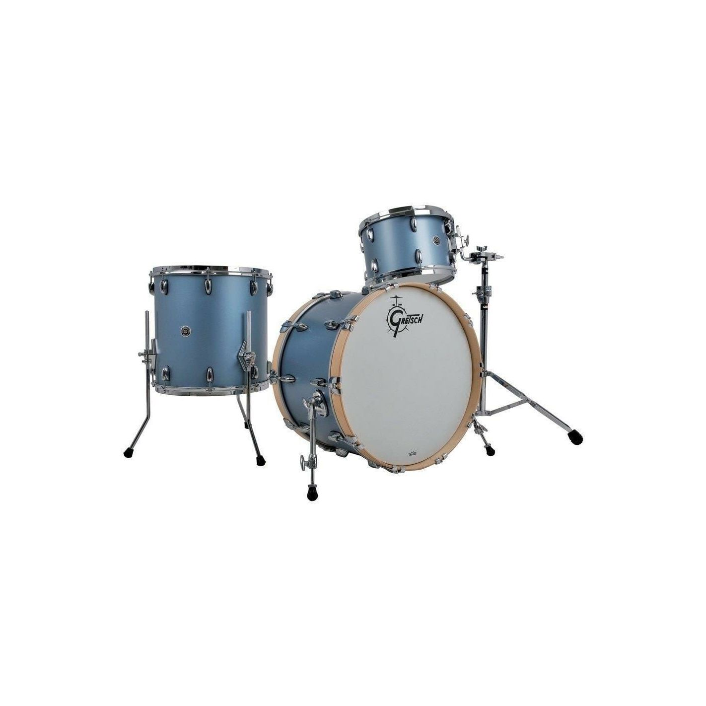 GRETSCH DRUMS SET DE CASCOS USA BROOKLYN GB-R443 SATIN ICE BLUE METALLIC