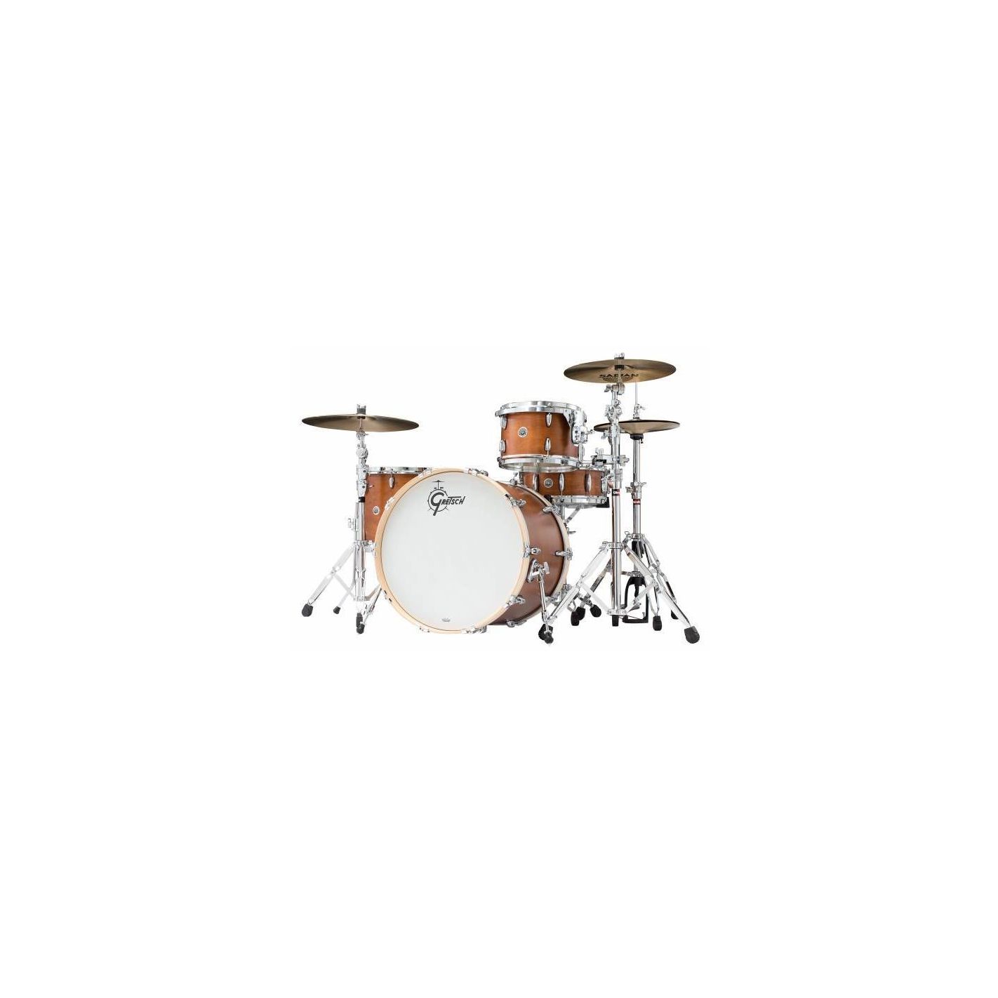 GRETSCH DRUMS SET DE CASCOS USA BROOKLYN GB-R443 SATIN BURNT ORANGE