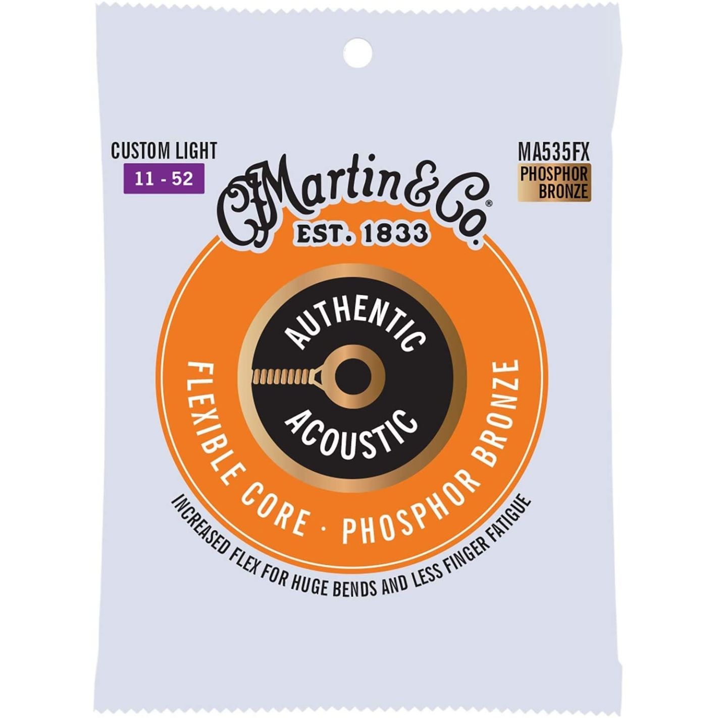 MARTIN ACCESSORIES MA535FX PHOSPHOR BRONZE CUSTOM LIGHT