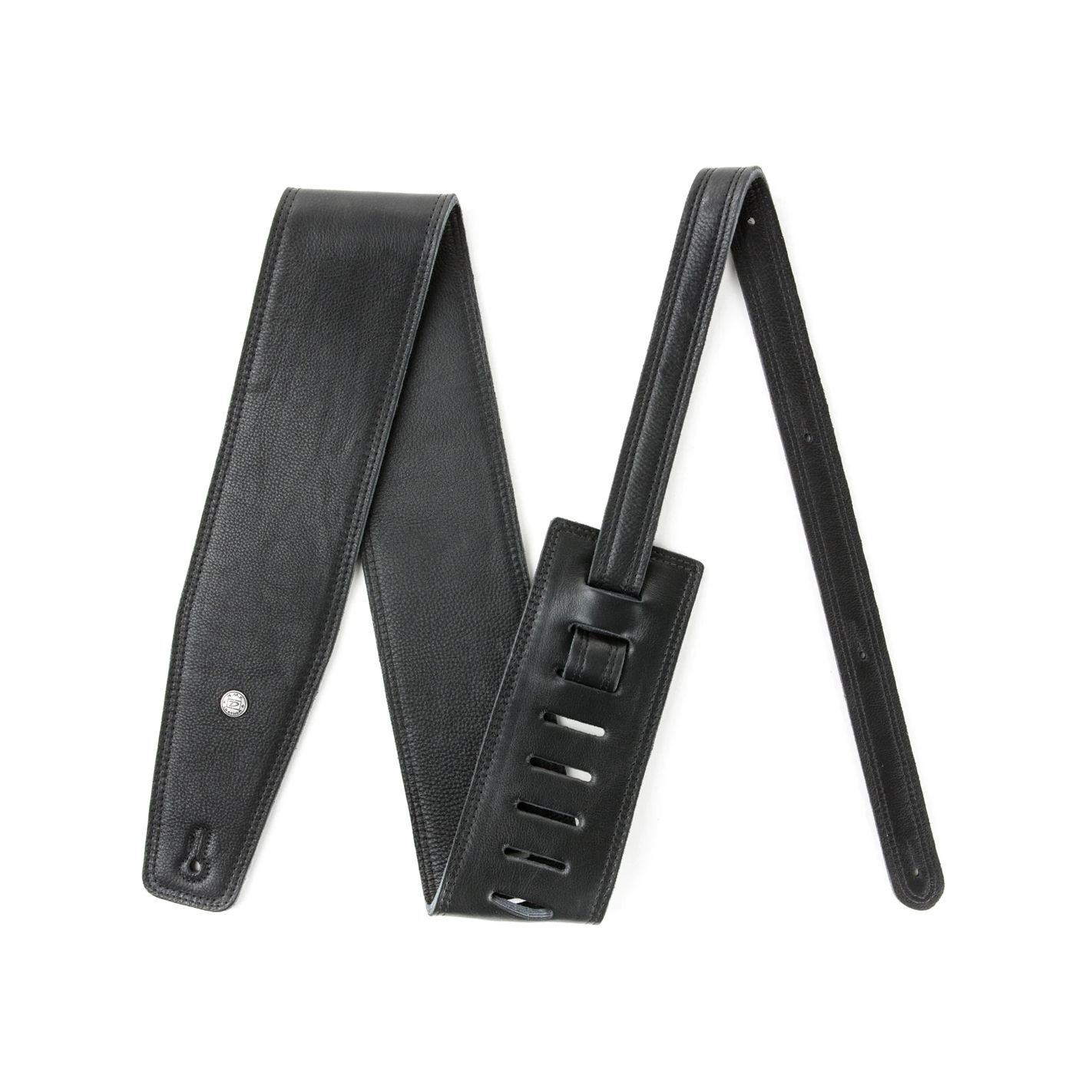 JIM DUNLOP BMF16BK BMF 3.5 IN BASS BLACK DELUXE STRAP