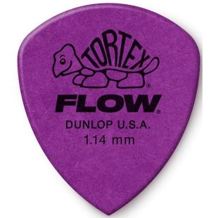 JIM DUNLOP 558P114 TORTEX FLOW PICK 1.14MM x12