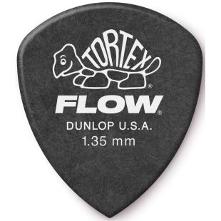 JIM DUNLOP 558P135 TORTEX FLOW PICK 1.35MM x12