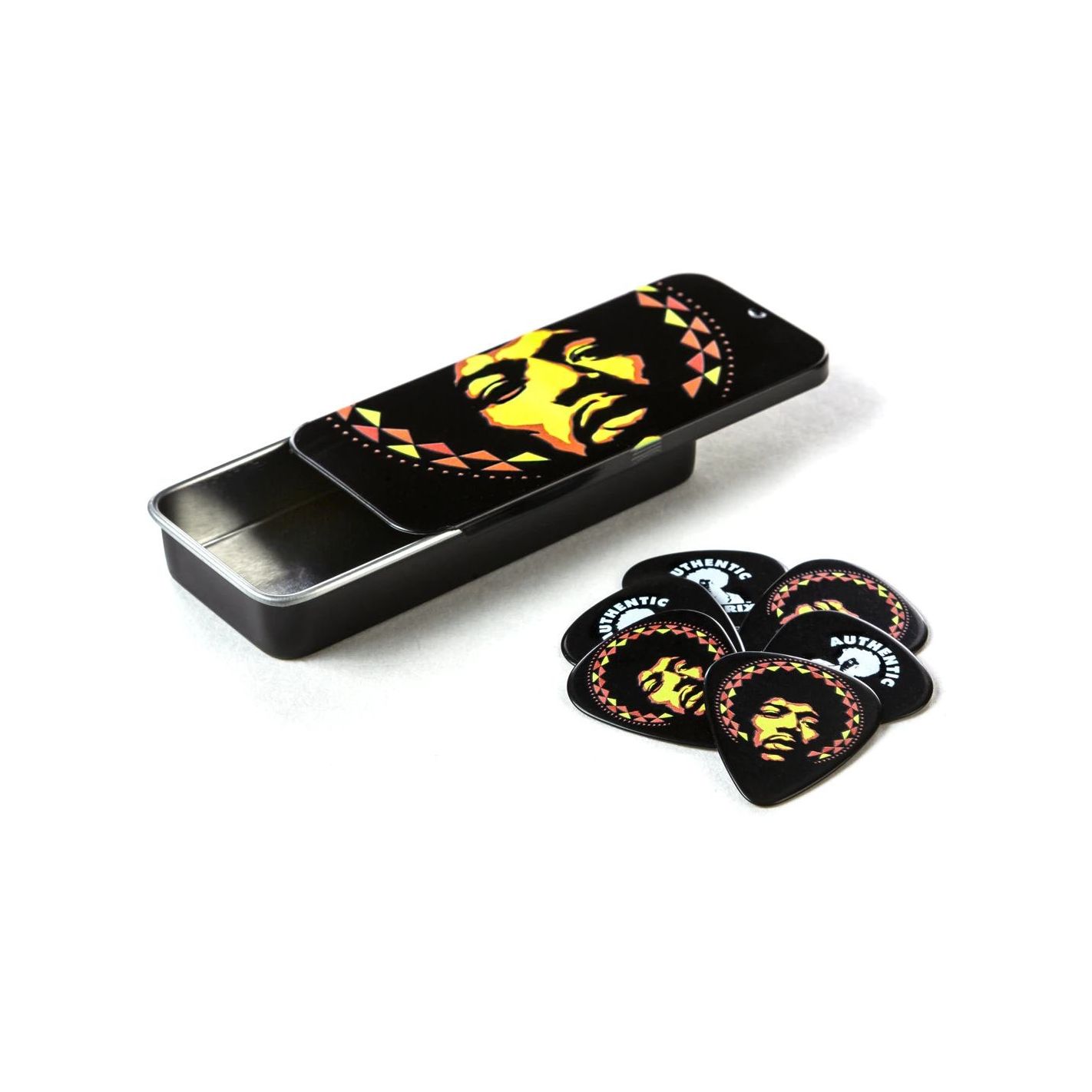 JIM DUNLOP JHPT16H JIMI HENDRIX AURA MANDALA PICK TIN