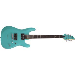 SCHECTER C-6 DELUXE SATIN AQUA