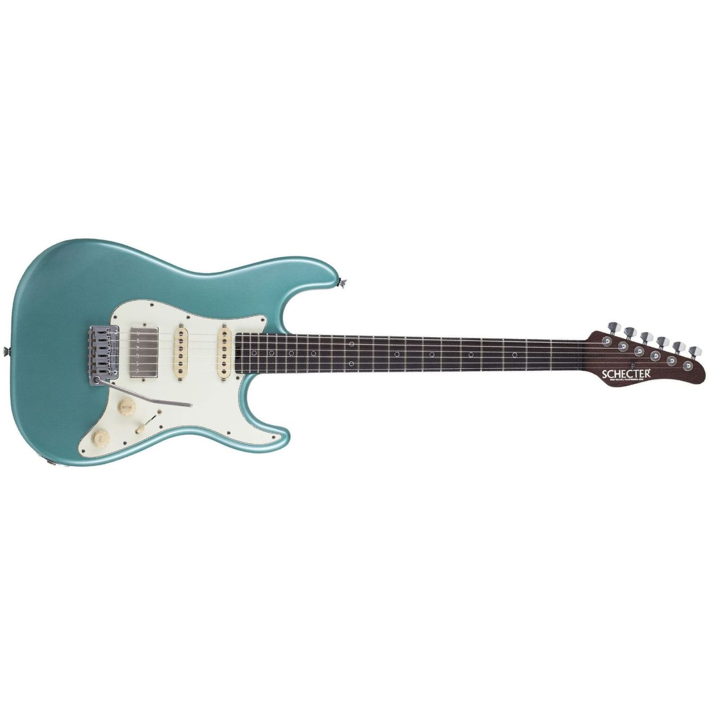 SCHECTER NICK JOHNSTON USA SIGNATURE WEMBLEY HSS TEAL GREEN METALLIC AGED NITRO