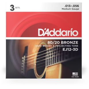DADDARIO EJ12-3D